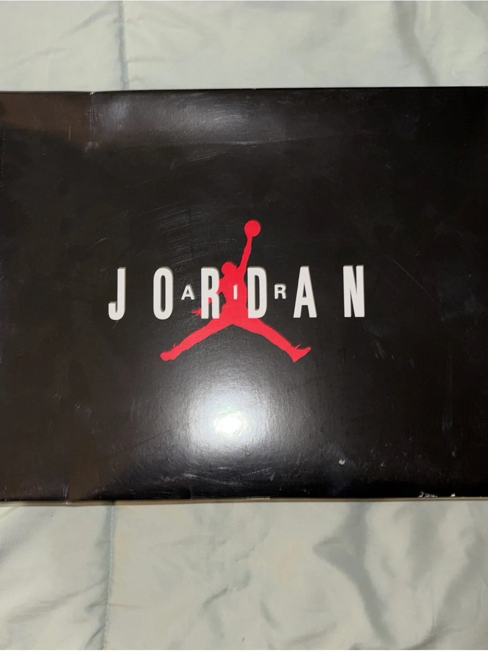 Jordan Men’s White and Red High-Top Basketball Sneakers